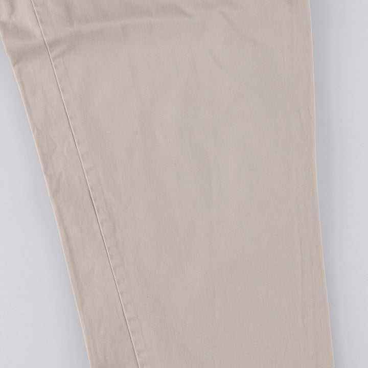 Ralph Lauren POLO by Ralph Lauren HAMMOND PANT, two-pleat chino pants, men's, w34 equivalent cotton Beige type Vintage Second Hand