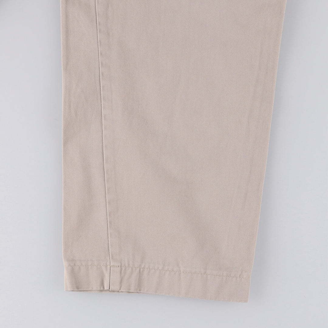 Ralph Lauren POLO by Ralph Lauren HAMMOND PANT, two-pleat chino pants, men's, w34 equivalent cotton Beige type Vintage Second Hand