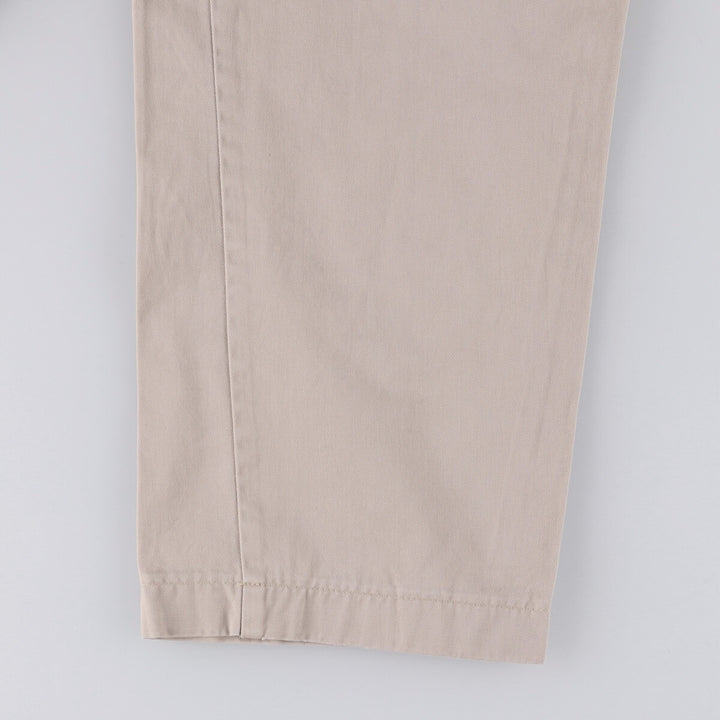 Ralph Lauren POLO by Ralph Lauren HAMMOND PANT, two-pleat chino pants, men's, w34 equivalent cotton Beige type Vintage Second Hand