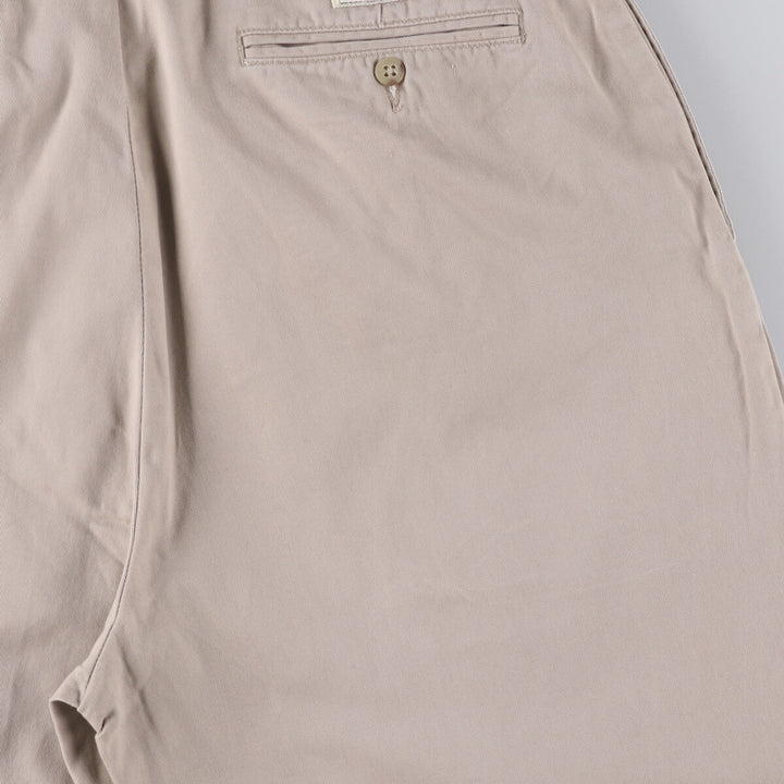 Ralph Lauren POLO by Ralph Lauren HAMMOND PANT, two-pleat chino pants, men's, w34 equivalent cotton Beige type Vintage Second Hand