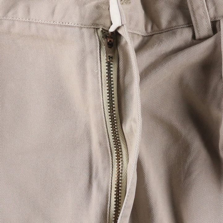 Ralph Lauren POLO by Ralph Lauren ANDREW PANT, two-pleat chino pants, men's, W35 equivalent cotton Beige type Vintage Second Hand