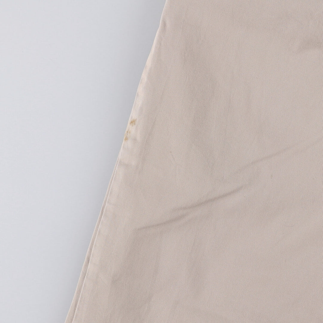 Ralph Lauren POLO by Ralph Lauren ANDREW PANT, two-pleat chino pants, men's, W35 equivalent cotton Beige type Vintage Second Hand