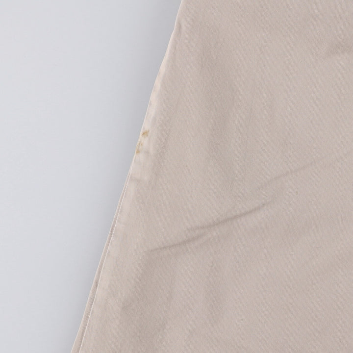 Ralph Lauren POLO by Ralph Lauren ANDREW PANT, two-pleat chino pants, men's, W35 equivalent cotton Beige type Vintage Second Hand