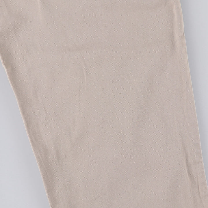 Ralph Lauren POLO by Ralph Lauren ANDREW PANT, two-pleat chino pants, men's, W35 equivalent cotton Beige type Vintage Second Hand