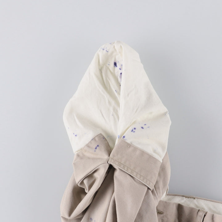 Ralph Lauren POLO by Ralph Lauren ANDREW PANT, two-pleat chino pants, men's, W35 equivalent cotton Beige type Vintage Second Hand