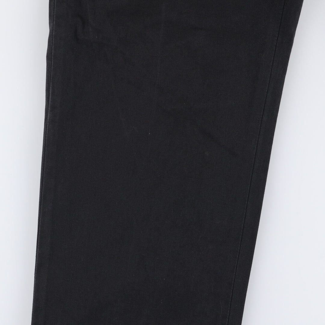 Ralph Lauren POLO by Ralph Lauren Classic Fit Two-Pleated Chino Pants, Men's, Size W34 cotton black type Vintage Second Hand