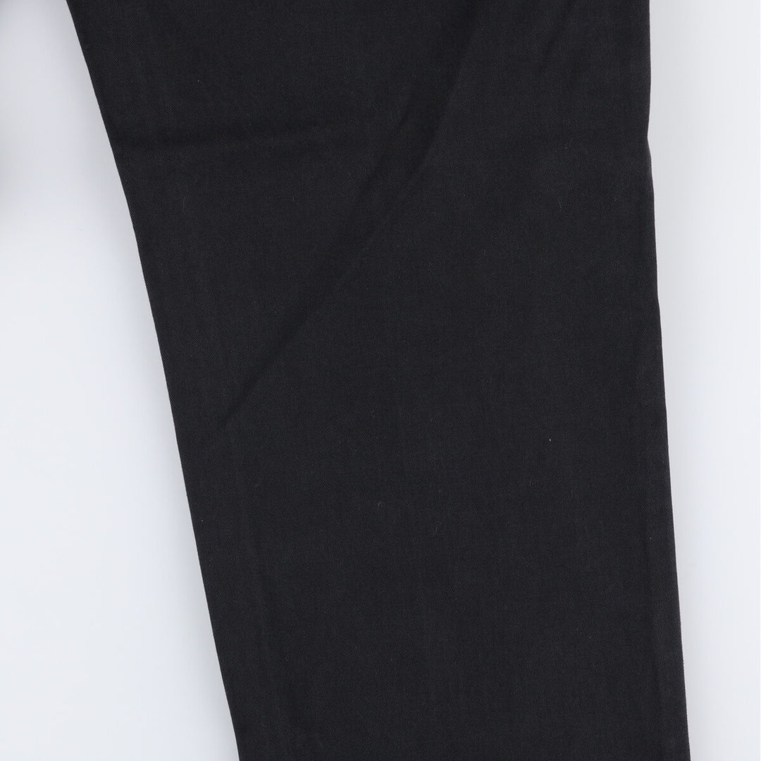 Ralph Lauren POLO by Ralph Lauren Classic Fit Two-Pleated Chino Pants, Men's, Size W34 cotton black type Vintage Second Hand