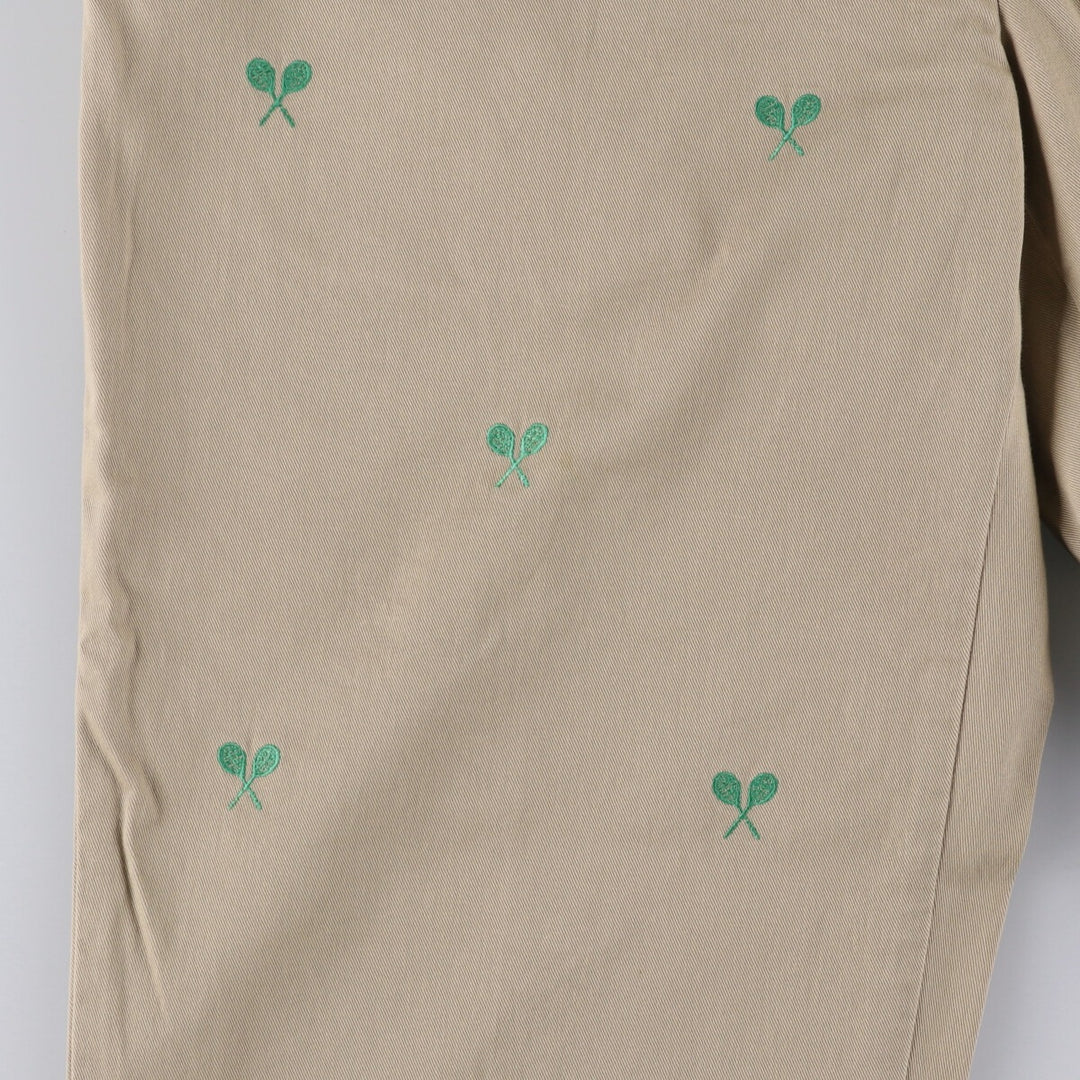 Ralph Lauren POLO by Ralph Lauren all-over print chino pants, men's size W37 cotton Beige type Vintage Second Hand