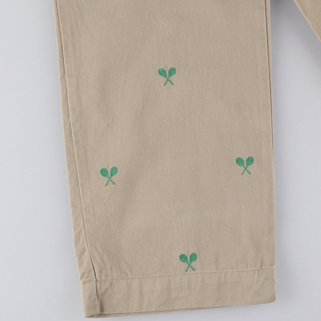 Ralph Lauren POLO by Ralph Lauren all-over print chino pants, men's size W37 cotton Beige type Vintage Second Hand