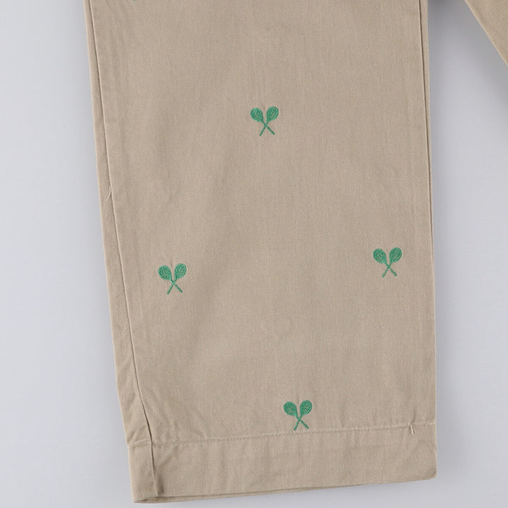 Ralph Lauren POLO by Ralph Lauren all-over print chino pants, men's size W37 cotton Beige type Vintage Second Hand