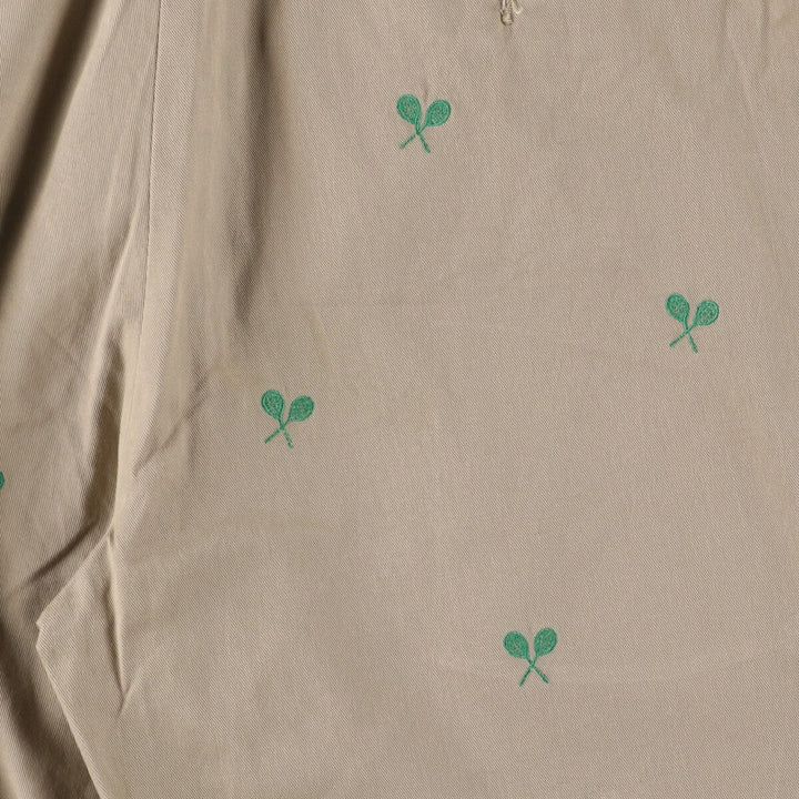 Ralph Lauren POLO by Ralph Lauren all-over print chino pants, men's size W37 cotton Beige type Vintage Second Hand