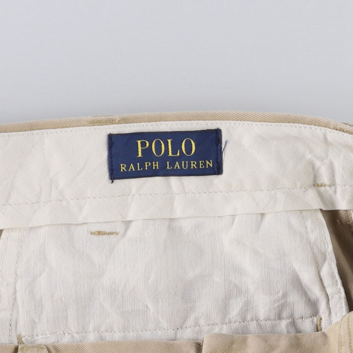 Ralph Lauren POLO RALPH LAUREN Slim Fit All-Over Print Chino Pants, Men's, Size W36 cotton Beige type Vintage Second Hand