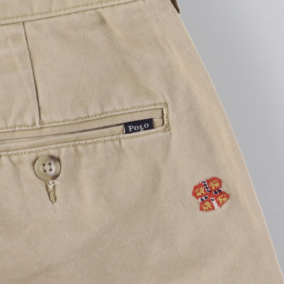 Ralph Lauren POLO RALPH LAUREN Slim Fit All-Over Print Chino Pants, Men's, Size W36 cotton Beige type Vintage Second Hand