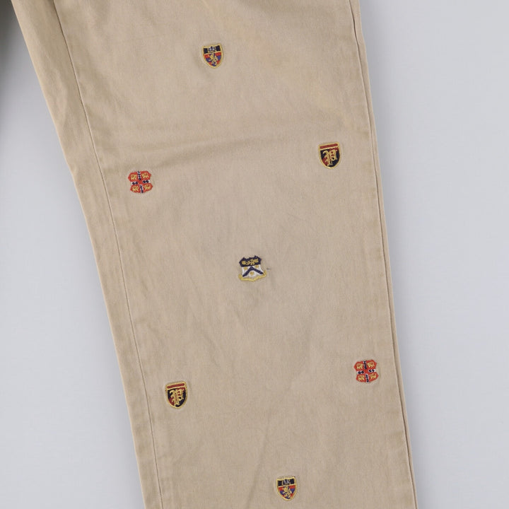 Ralph Lauren POLO RALPH LAUREN Slim Fit All-Over Print Chino Pants, Men's, Size W36 cotton Beige type Vintage Second Hand