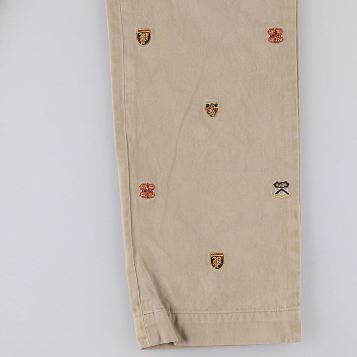 Ralph Lauren POLO RALPH LAUREN Slim Fit All-Over Print Chino Pants, Men's, Size W36 cotton Beige type Vintage Second Hand