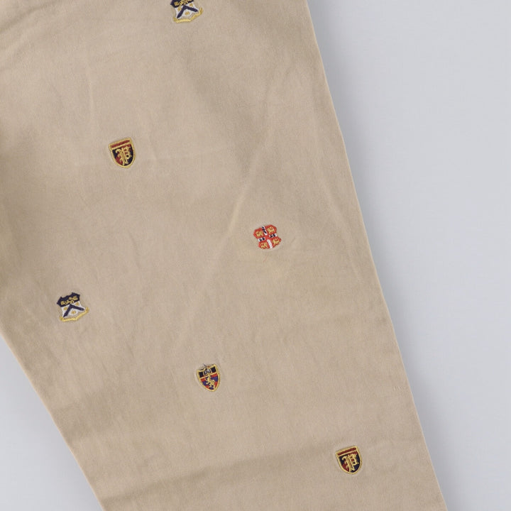 Ralph Lauren POLO RALPH LAUREN Slim Fit All-Over Print Chino Pants, Men's, Size W36 cotton Beige type Vintage Second Hand