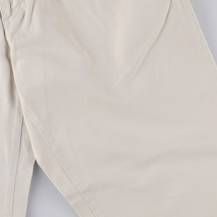 Vintage 90'S Ralph Lauren Polo Hammond Pant, two-pleat chino pants, made in the USA, men's size W33. cotton pale white type Vintage Second Hand
