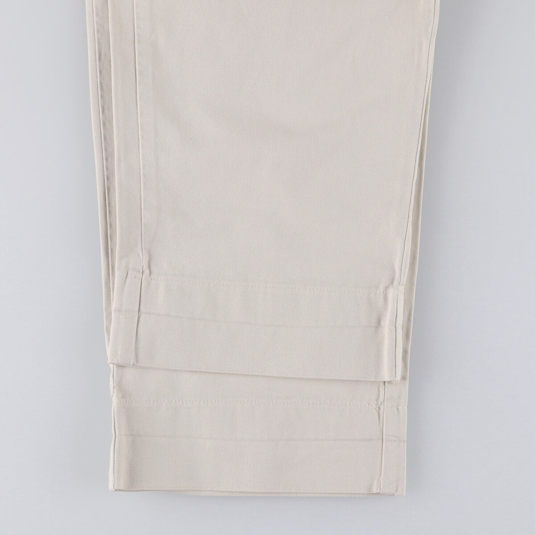 Vintage 90'S Ralph Lauren Polo Hammond Pant, two-pleat chino pants, made in the USA, men's size W33. cotton pale white type Vintage Second Hand