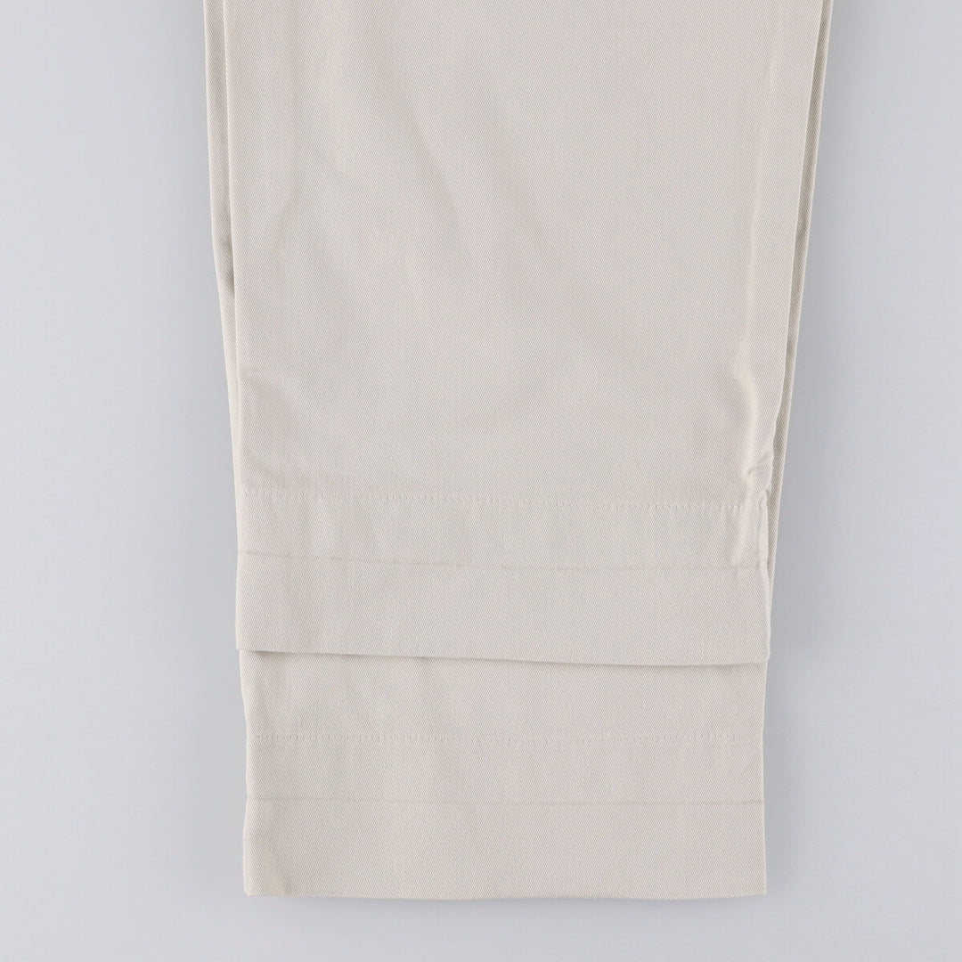 Vintage 90'S Ralph Lauren Polo Hammond Pant, two-pleat chino pants, made in the USA, men's size W33. cotton pale white type Vintage Second Hand