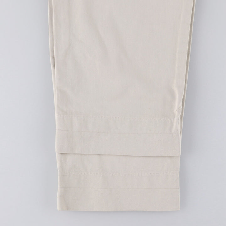 Vintage 90'S Ralph Lauren Polo Hammond Pant, two-pleat chino pants, made in the USA, men's size W33. cotton pale white type Vintage Second Hand