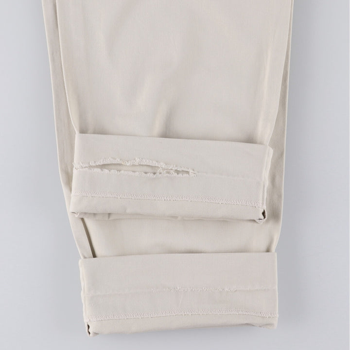 Vintage 90'S Ralph Lauren Polo Hammond Pant, two-pleat chino pants, made in the USA, men's size W33. cotton pale white type Vintage Second Hand