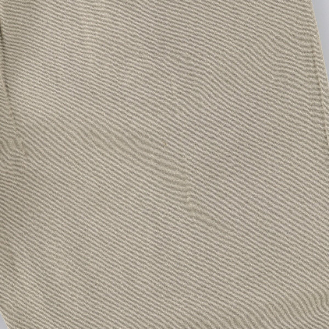 90'S Ralph Lauren POLO by Ralph Lauren Two-pleat Chino Pants Made in USA Men's W36 Vintage cotton Khaki type beige Vintage Second Hand