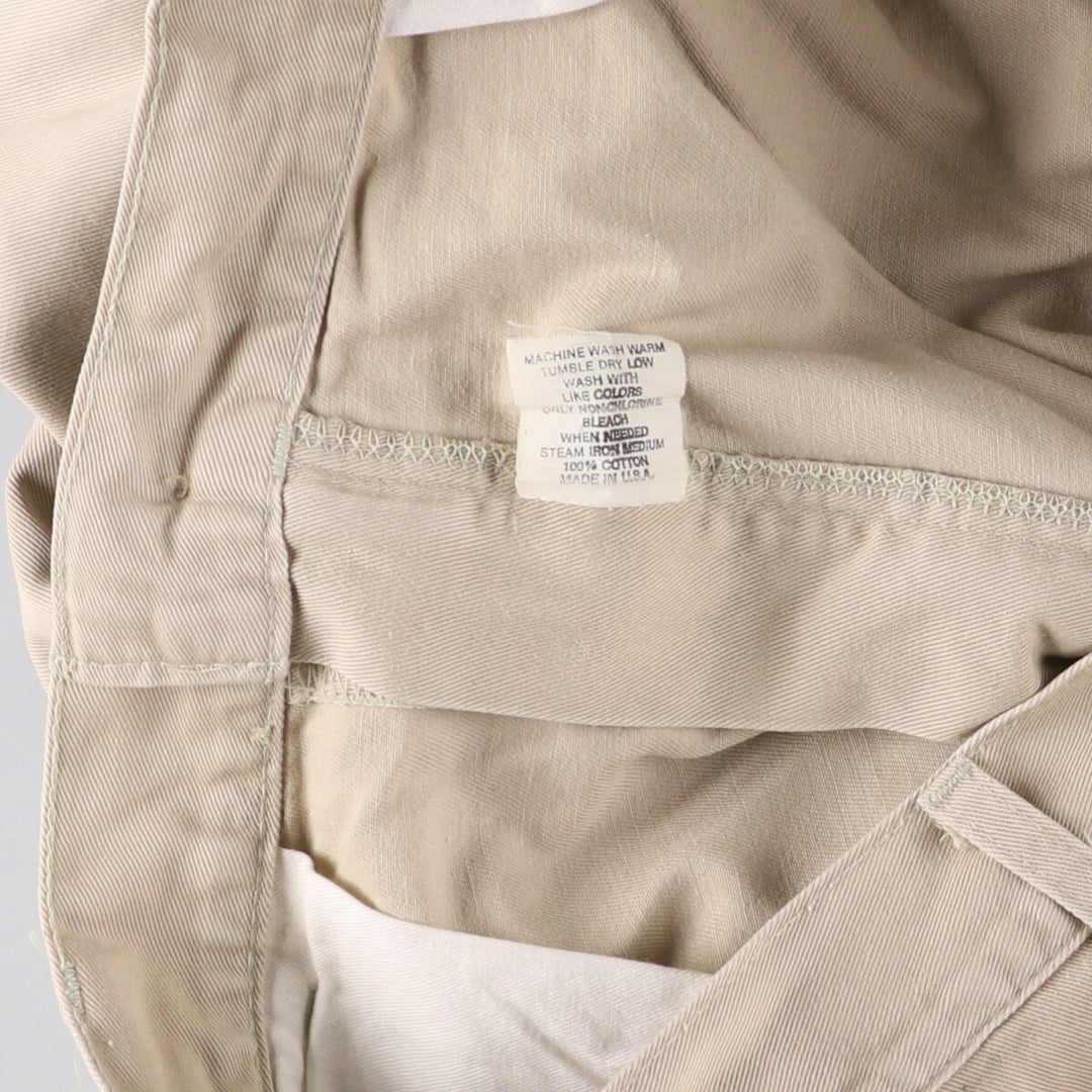 Vintage 90'S Ralph Lauren POLO by Ralph Lauren two-pleat chino pants, made in the USA, men's size W35. cotton Beige type Vintage Second Hand