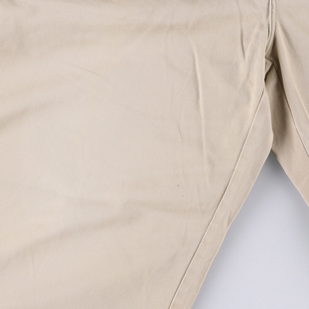 Vintage 90'S Ralph Lauren POLO by Ralph Lauren two-pleat chino pants, made in the USA, men's size W35. cotton Beige type Vintage Second Hand