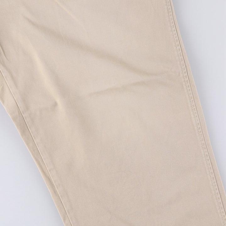 Vintage 90'S Ralph Lauren POLO by Ralph Lauren two-pleat chino pants, made in the USA, men's size W35. cotton Beige type Vintage Second Hand