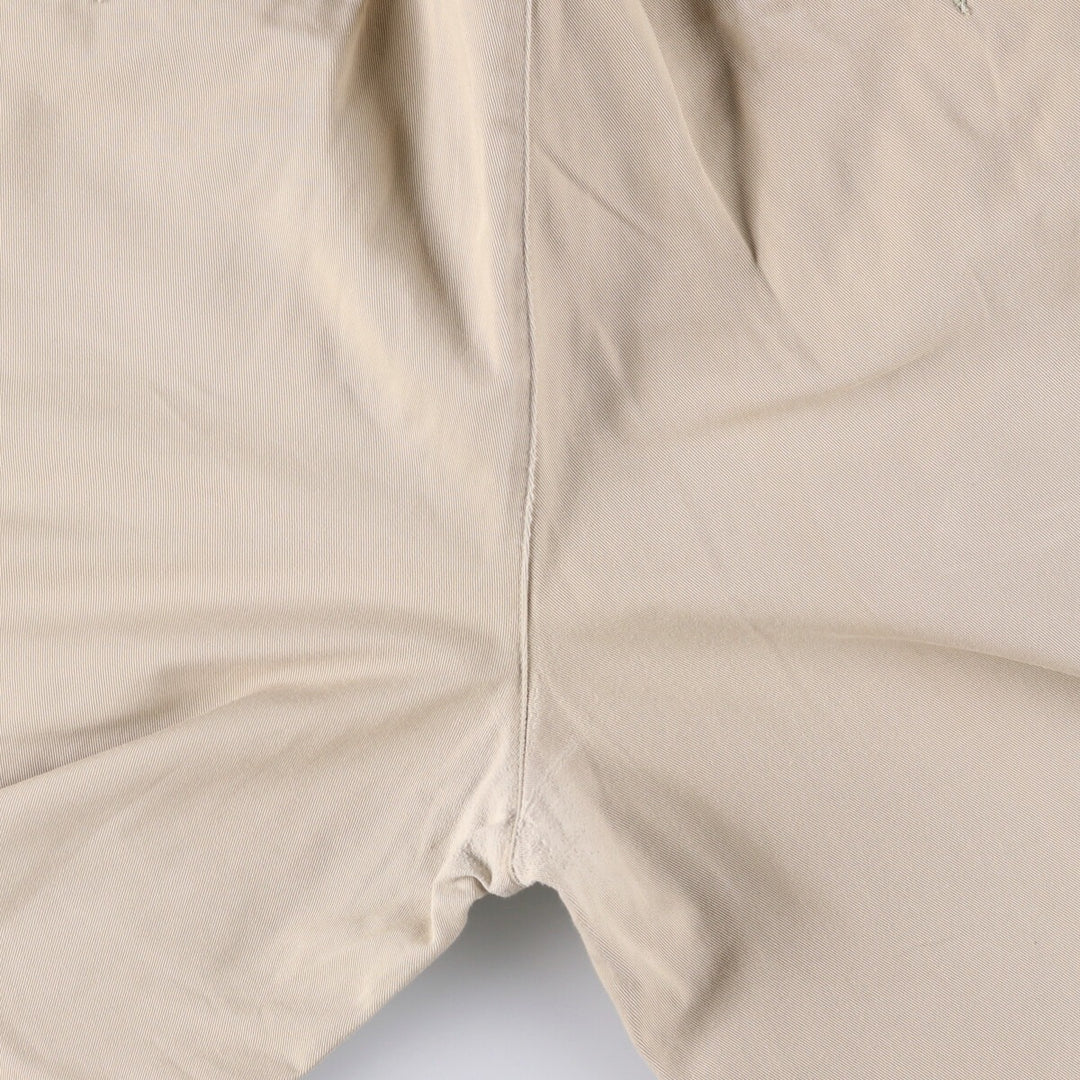 Vintage 90'S Ralph Lauren POLO by Ralph Lauren two-pleat chino pants, made in the USA, men's size W35. cotton Beige type Vintage Second Hand