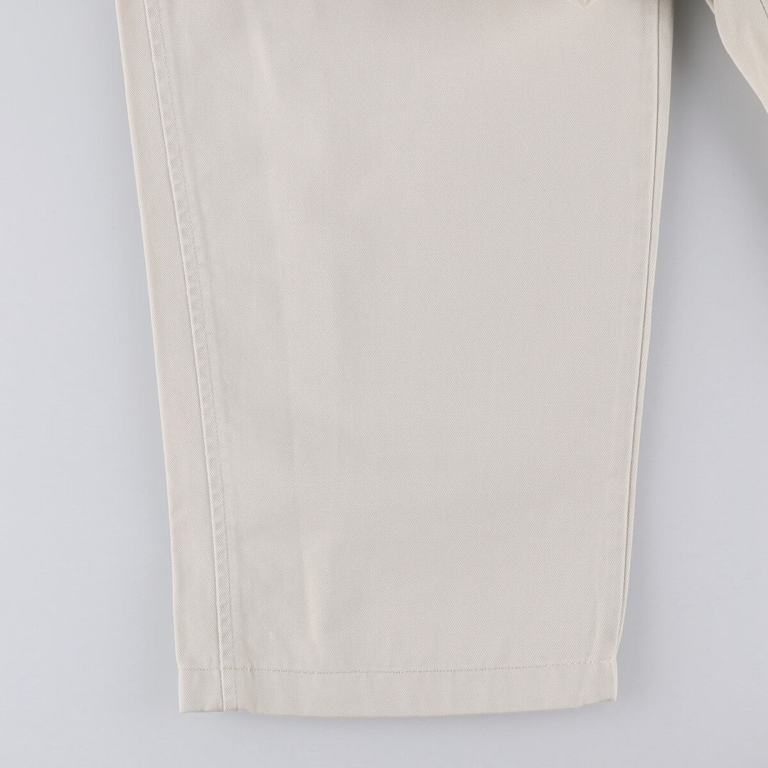 90'S Ralph Lauren POLO by Ralph Lauren Two-pleat Chino Pants Made in USA Men's W33 Vintage cotton pale white type Vintage Second Hand