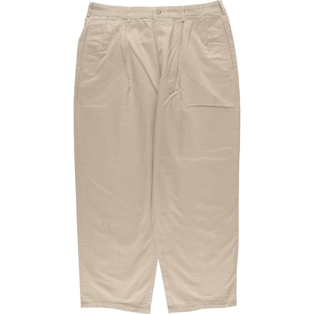 Ralph Lauren POLO GOLF Two-pleat Chino Pants, Made in USA, Men's, Size W36 cotton Beige type Vintage Second Hand
