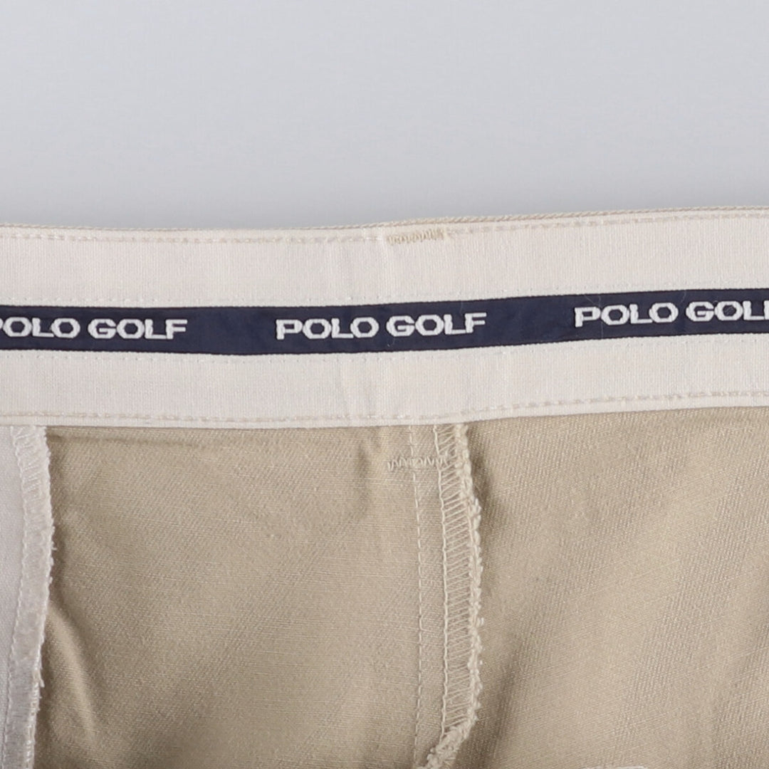 Ralph Lauren POLO GOLF Two-pleat Chino Pants, Made in USA, Men's, Size W36 cotton Beige type Vintage Second Hand