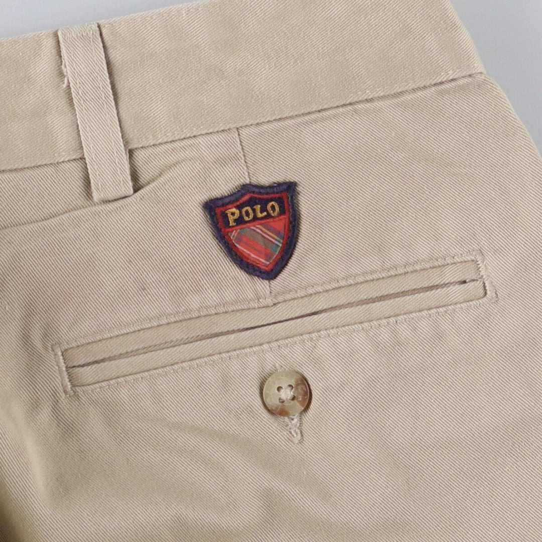 Ralph Lauren POLO GOLF Two-pleat Chino Pants, Made in USA, Men's, Size W36 cotton Beige type Vintage Second Hand