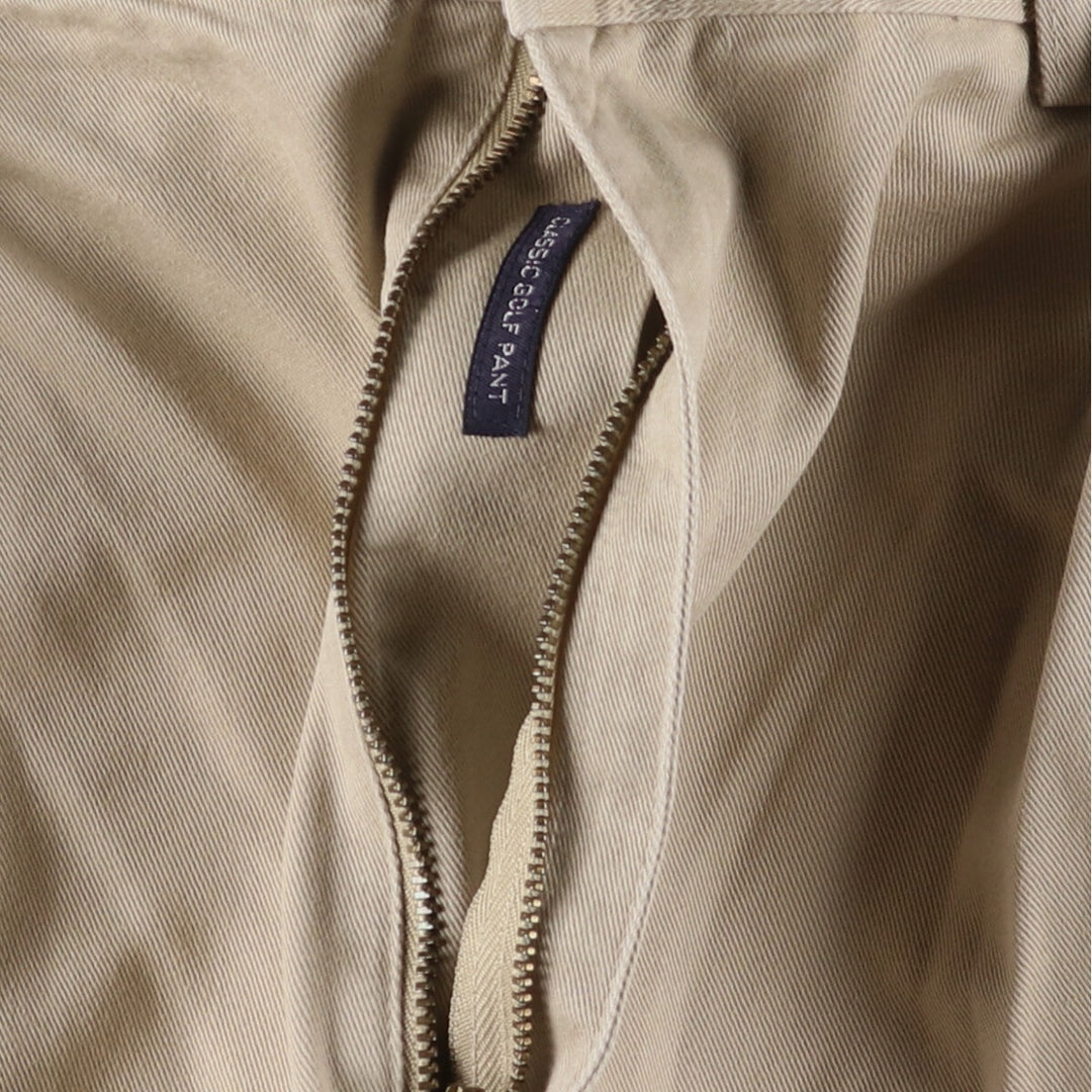 Ralph Lauren POLO GOLF Two-pleat Chino Pants, Made in USA, Men's, Size W36 cotton Beige type Vintage Second Hand