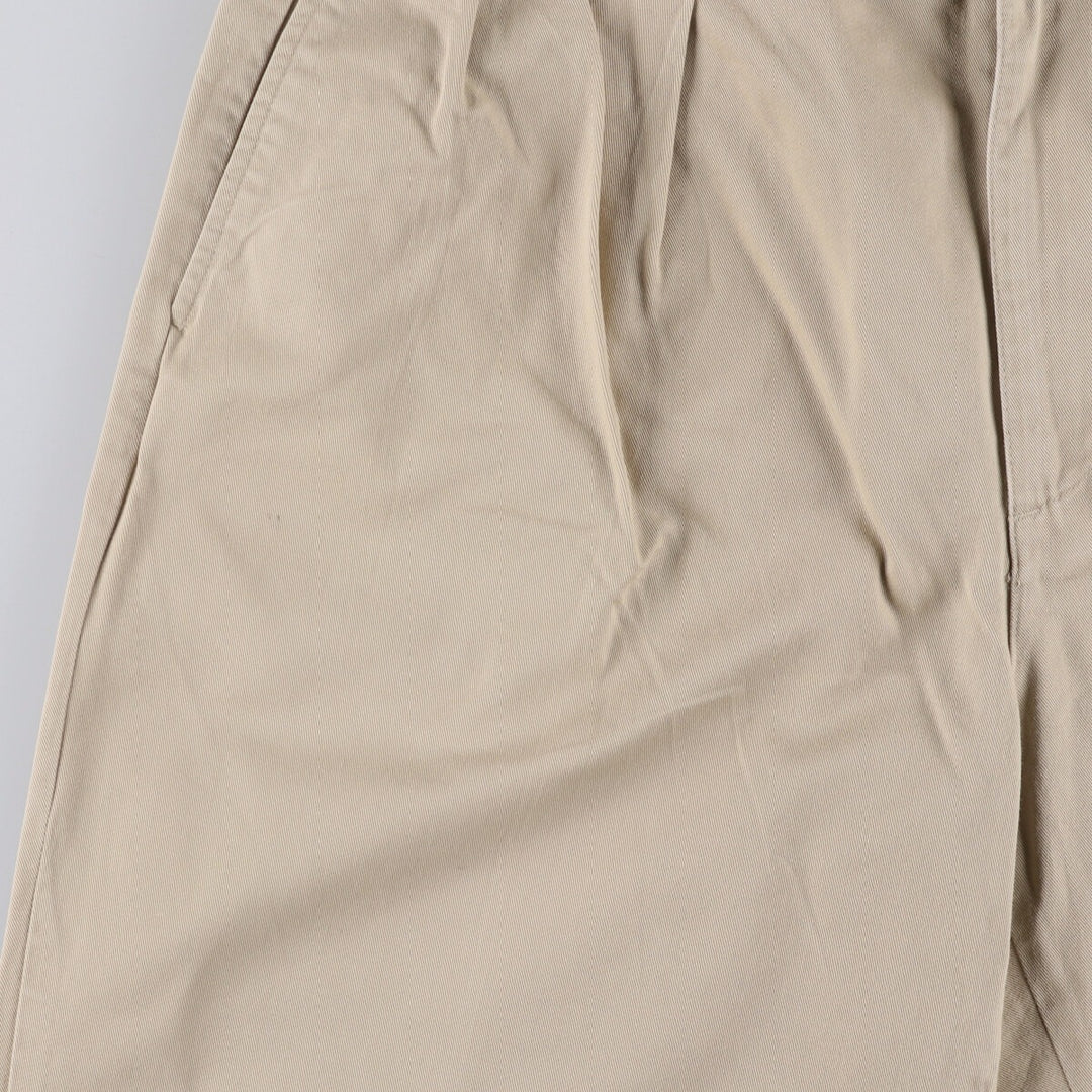 Ralph Lauren POLO GOLF Two-pleat Chino Pants, Made in USA, Men's, Size W36 cotton Beige type Vintage Second Hand