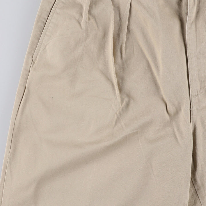 Ralph Lauren POLO GOLF Two-pleat Chino Pants, Made in USA, Men's, Size W36 cotton Beige type Vintage Second Hand