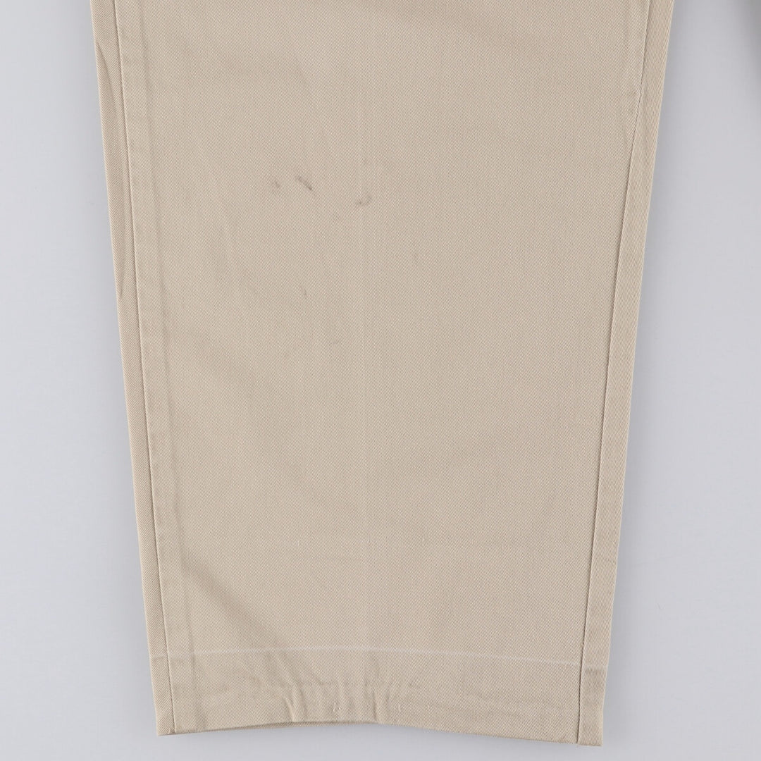 Ralph Lauren POLO GOLF Two-pleat Chino Pants, Made in USA, Men's, Size W36 cotton Beige type Vintage Second Hand