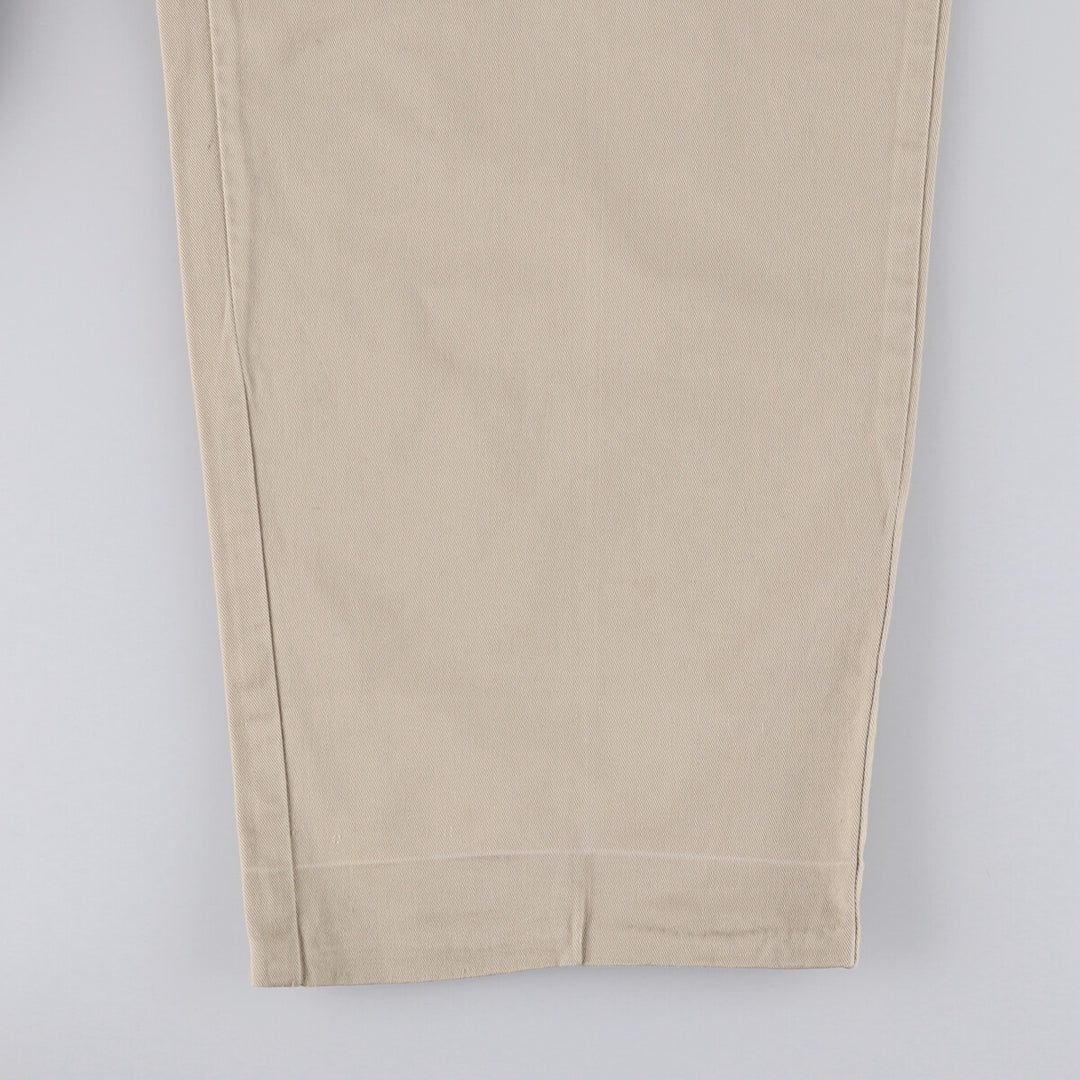 Ralph Lauren POLO GOLF Two-pleat Chino Pants, Made in USA, Men's, Size W36 cotton Beige type Vintage Second Hand