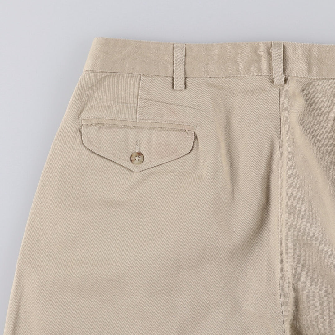 Ralph Lauren POLO GOLF Two-pleat Chino Pants, Made in USA, Men's, Size W36 cotton Beige type Vintage Second Hand