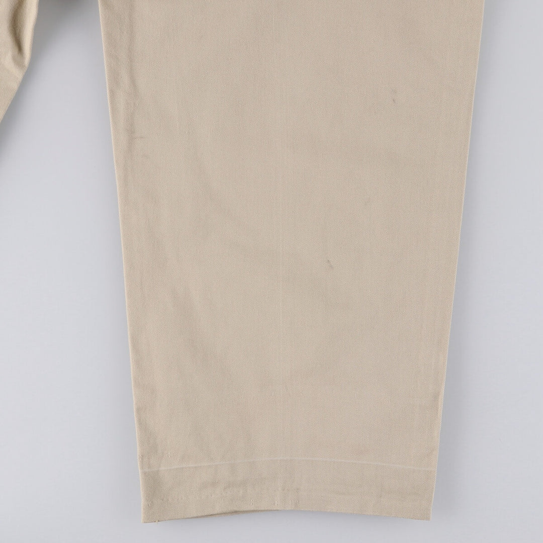 Ralph Lauren POLO GOLF Two-pleat Chino Pants, Made in USA, Men's, Size W36 cotton Beige type Vintage Second Hand