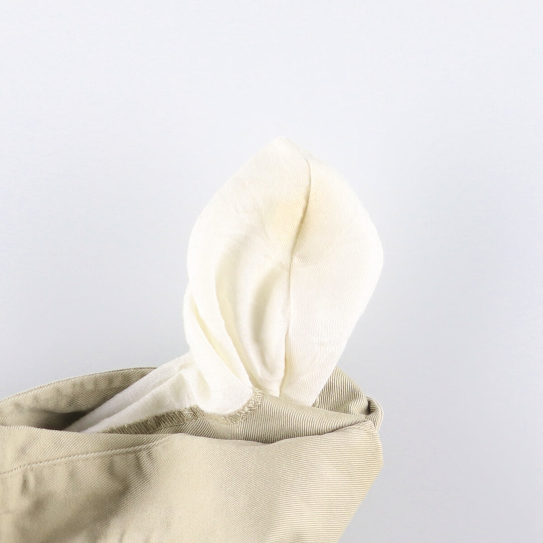 Vintage 90'S Ralph Lauren POLO by Ralph Lauren two-pleat chino pants, made in the USA, men's size W35. cotton Beige type Vintage Second Hand