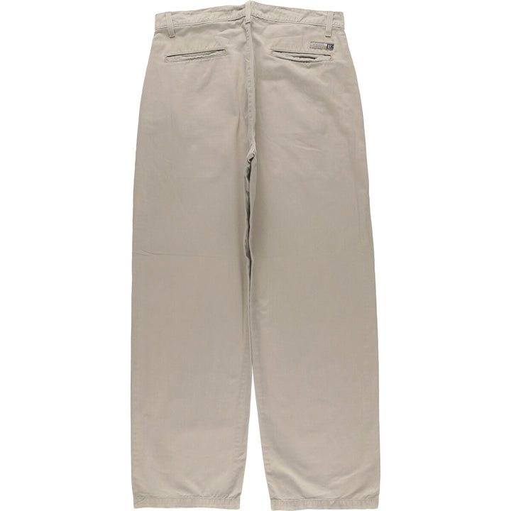 90'S Vintage Levi's L2 Khakis Chino Pants, Size 42586-2524, Men's, Size 34 (approx.) cotton Beige type Vintage Second Hand