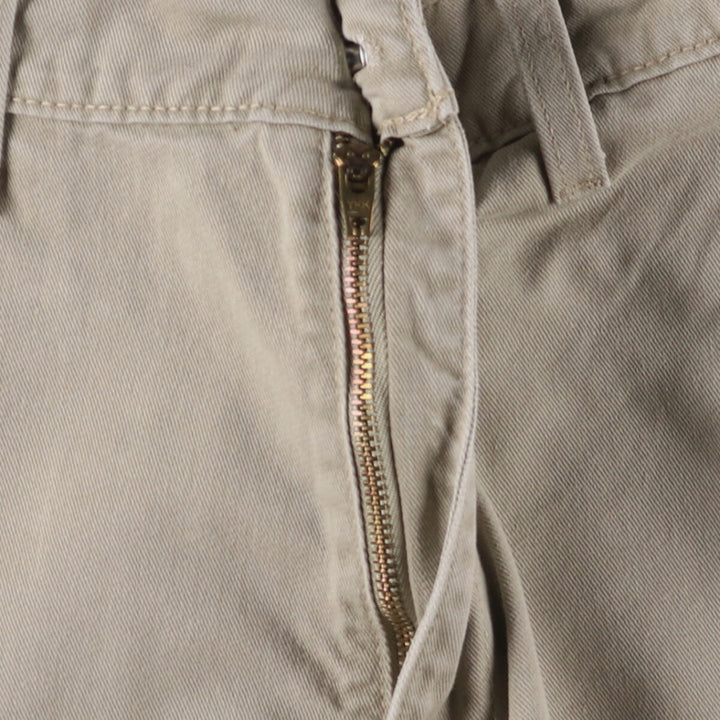 90'S Vintage Levi's L2 Khakis Chino Pants, Size 42586-2524, Men's, Size 34 (approx.) cotton Beige type Vintage Second Hand