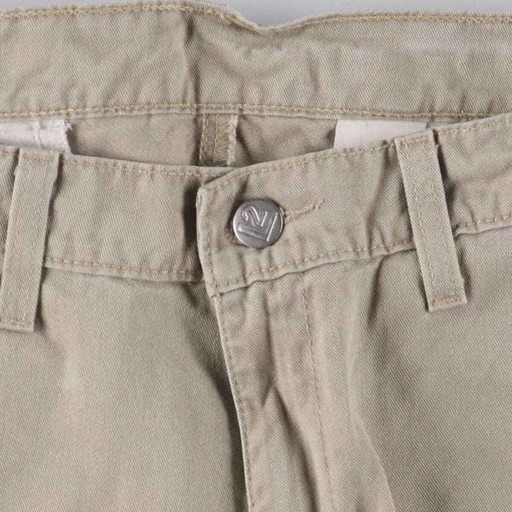 90'S Vintage Levi's L2 Khakis Chino Pants, Size 42586-2524, Men's, Size 34 (approx.) cotton Beige type Vintage Second Hand