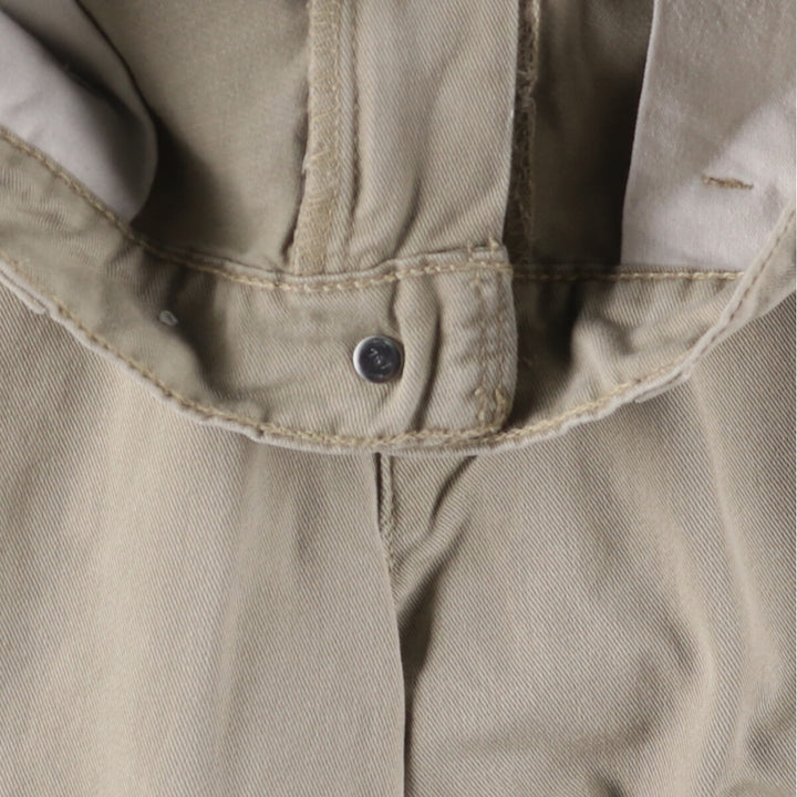 90'S Vintage Levi's L2 Khakis Chino Pants, Size 42586-2524, Men's, Size 34 (approx.) cotton Beige type Vintage Second Hand