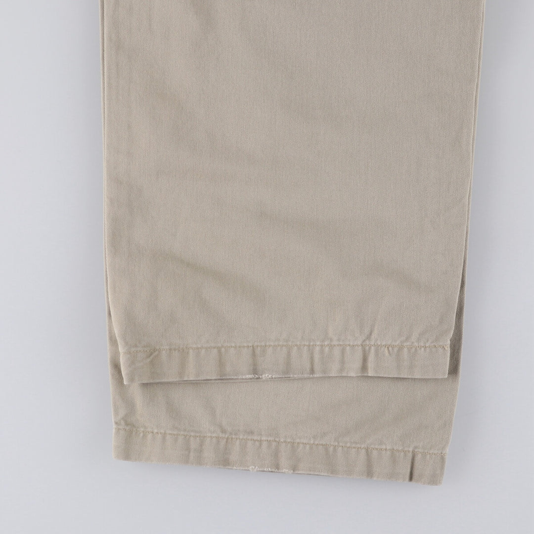 90'S Vintage Levi's L2 Khakis Chino Pants, Size 42586-2524, Men's, Size 34 (approx.) cotton Beige type Vintage Second Hand