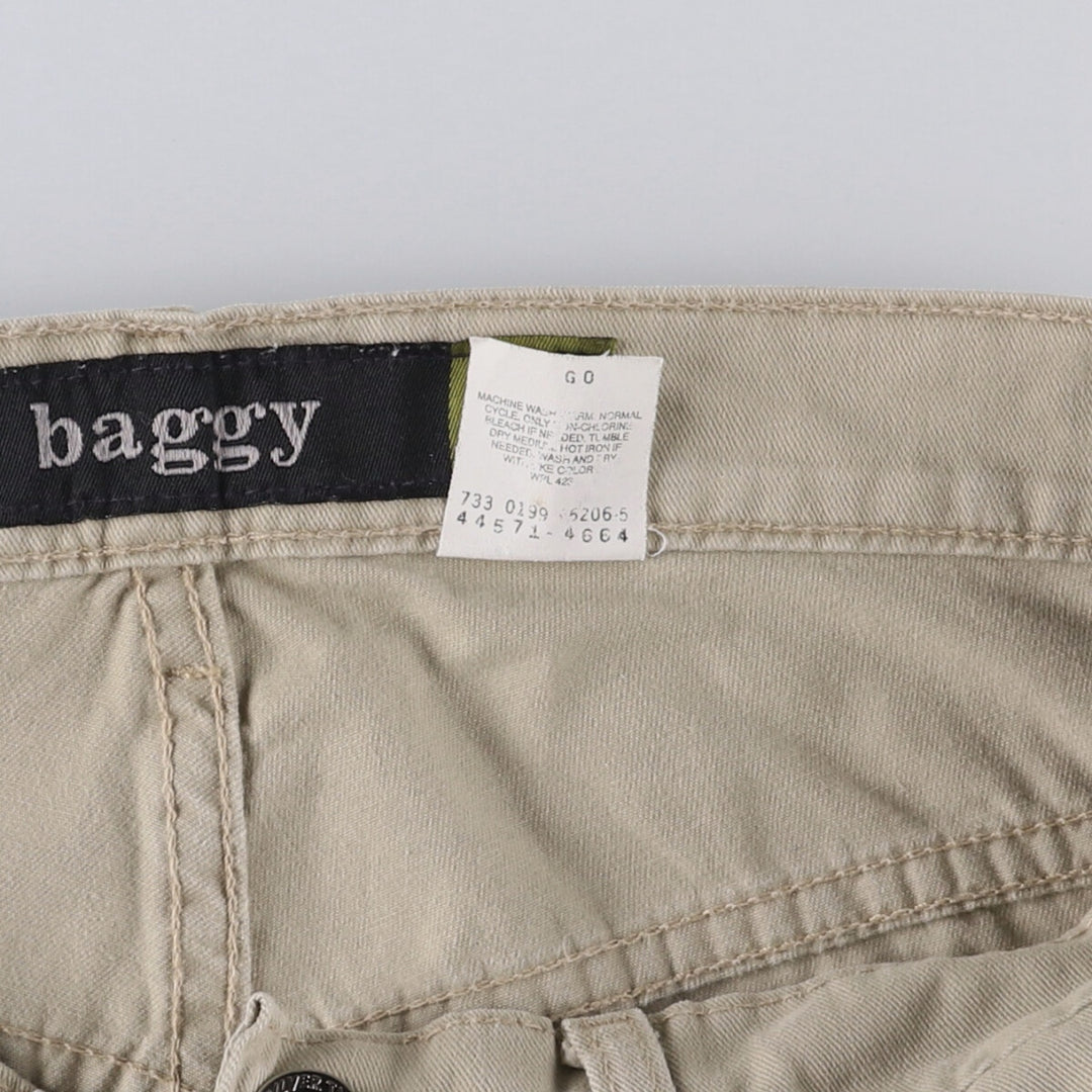 90'S Levi's Silver Tab Baggy Chino Pants (44571-4664), Men's, Size W32, Vintage cotton Beige type Vintage Second Hand