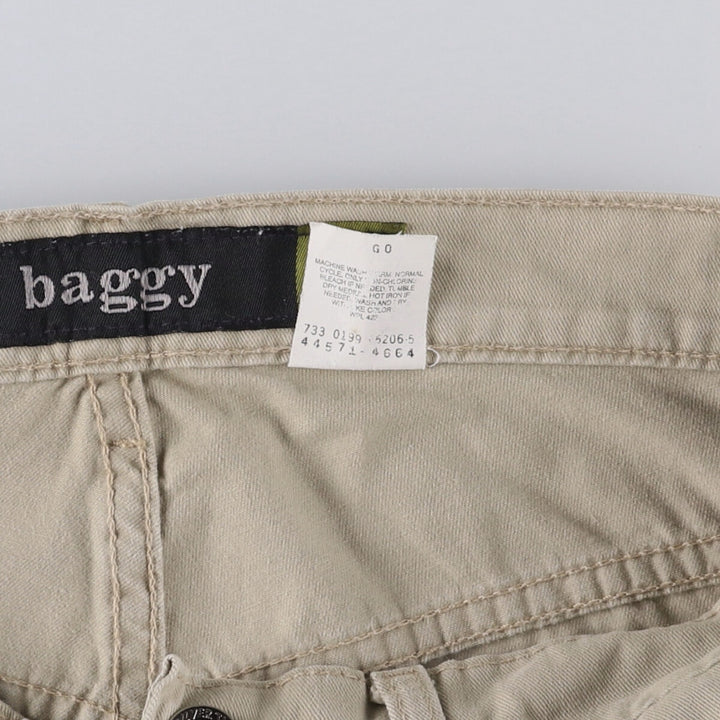 90'S Levi's Silver Tab Baggy Chino Pants (44571-4664), Men's, Size W32, Vintage cotton Beige type Vintage Second Hand