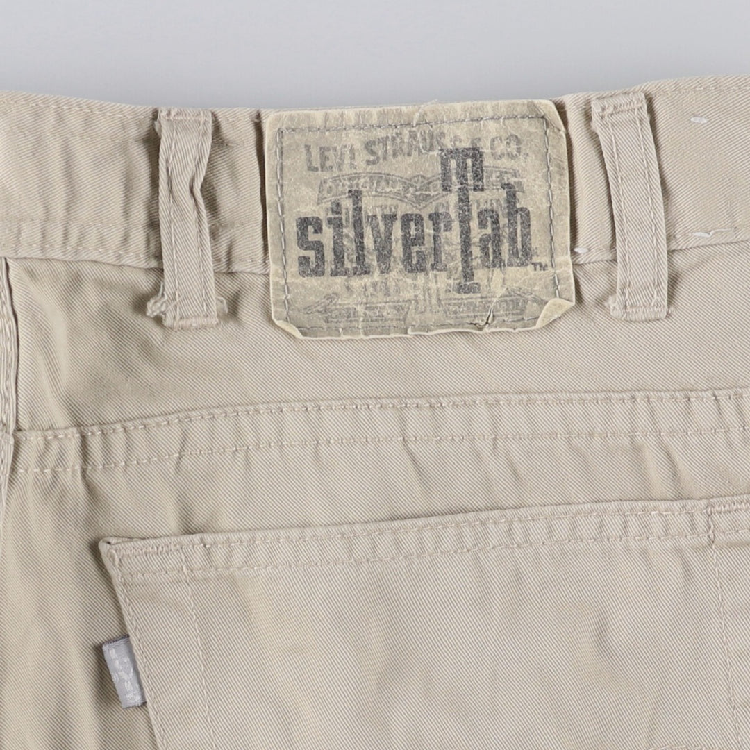 Levi's SILVER TAB BAGGY Chino Pants, Men's, Size W33 cotton Beige type Vintage Second Hand